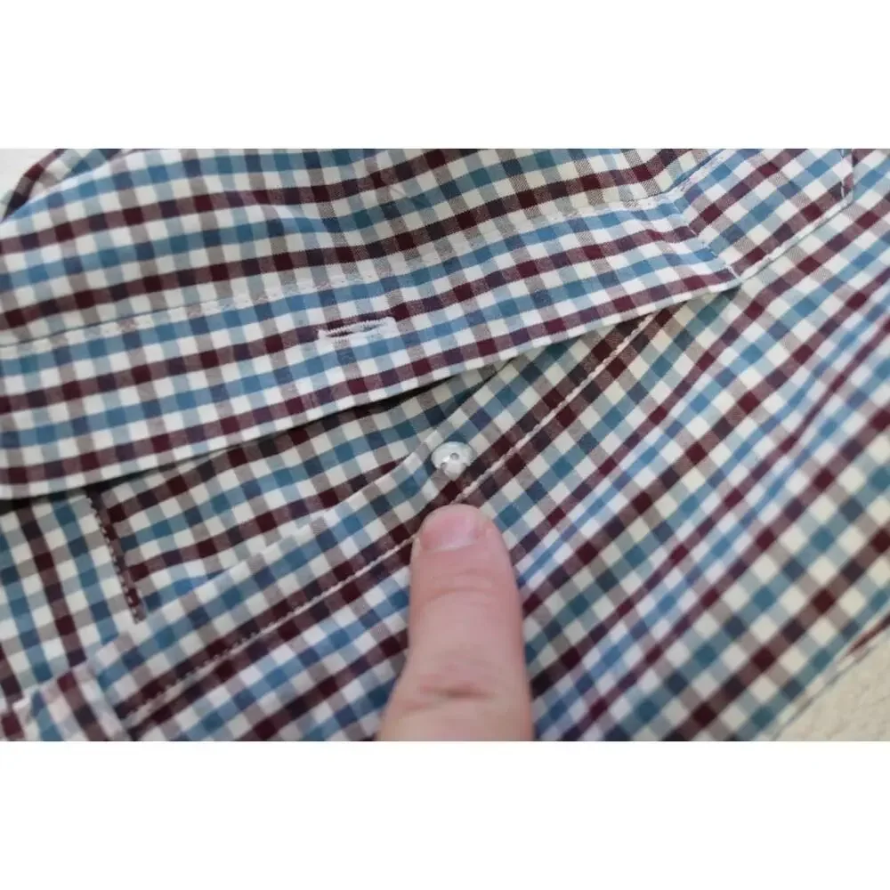 J Crew Dress Shirt Long Sleeve Casual Plaid Button Up Mens Sz‎ Large
